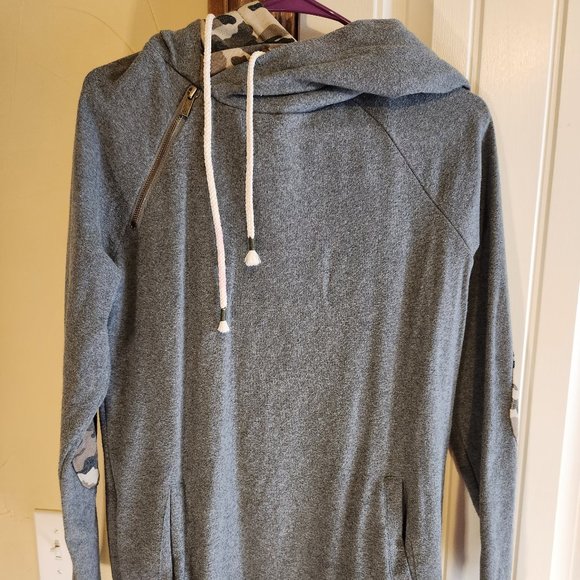 Sweatshirt w/ Hood and Camo Accents - Picture 1 of 3